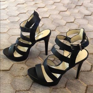 BCBGeneration Strappy Platform Heels